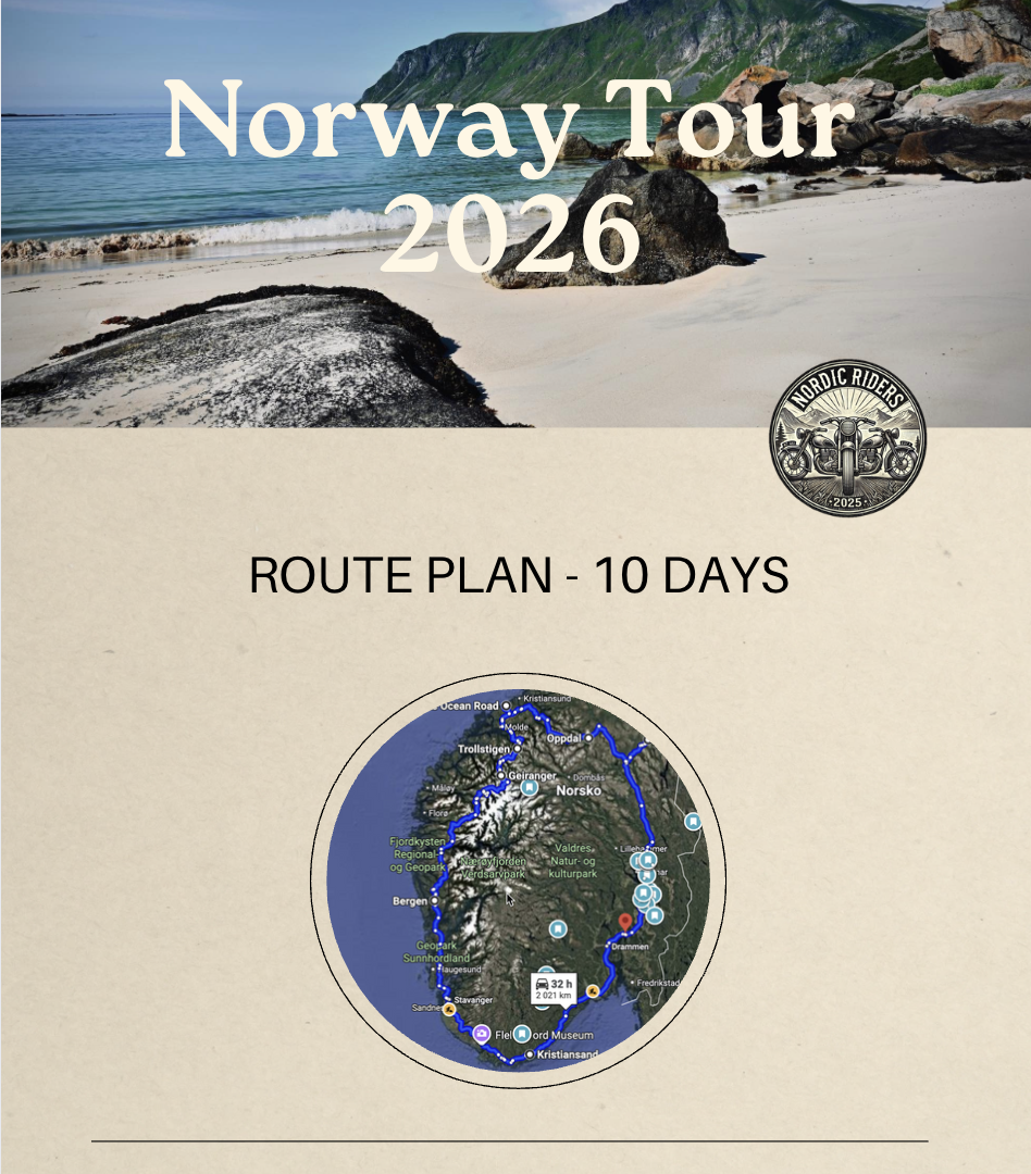Route + Accommodation Package – 10 DAYS